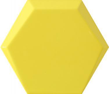 Yellow Hexagon Beveled Ceramic Tile, Item M171505P 